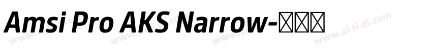 Amsi Pro AKS Narrow字体转换 Amsi Pro AKS Narrow字体转换